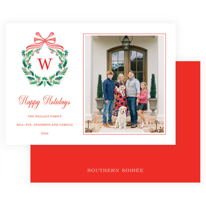 Candy Cane Wreath Landscape