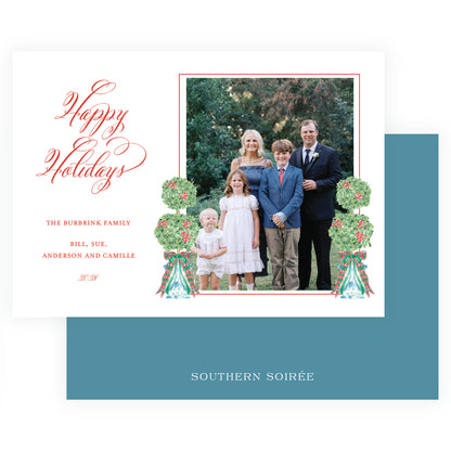 Christmas Plaid Topiary