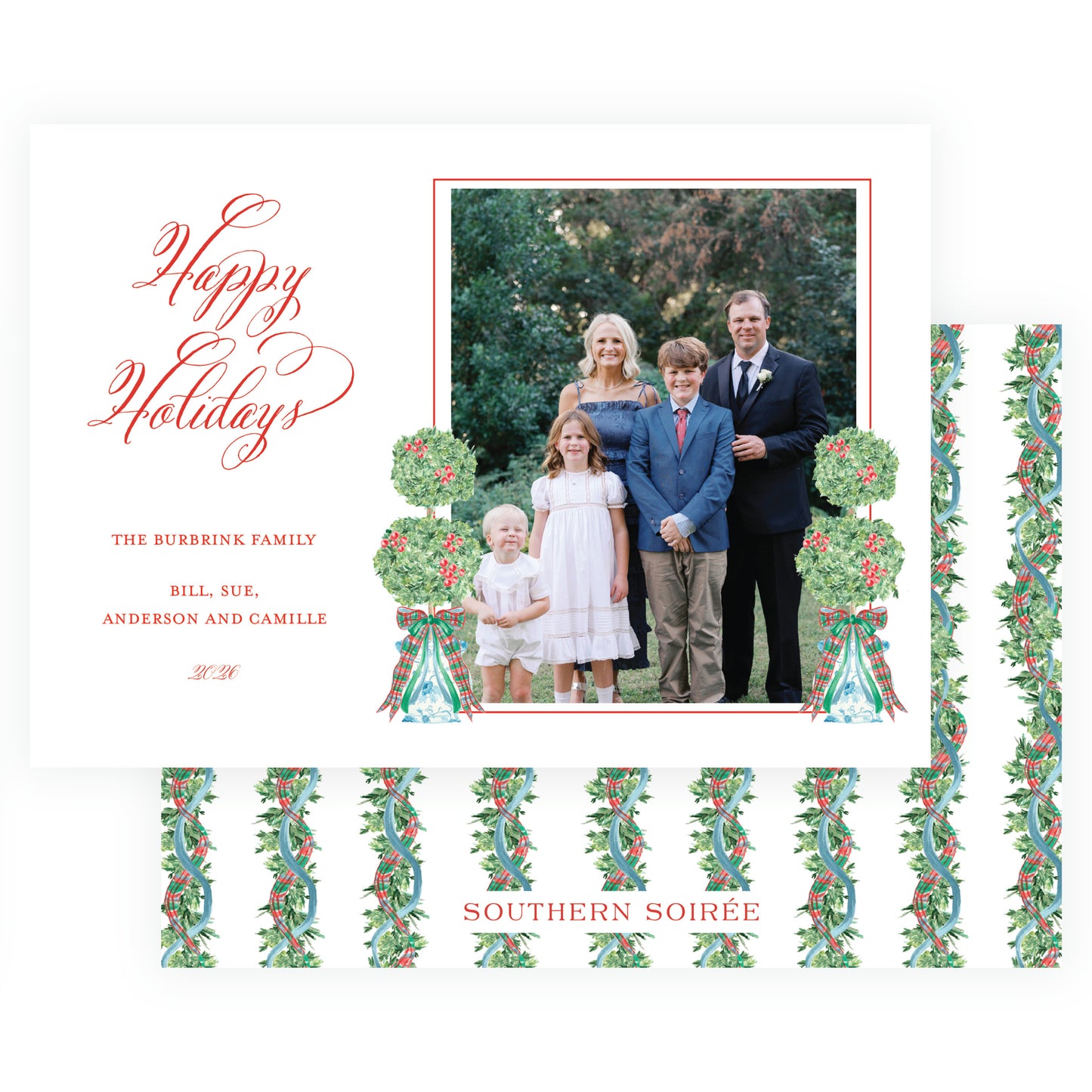 Christmas Plaid Topiary