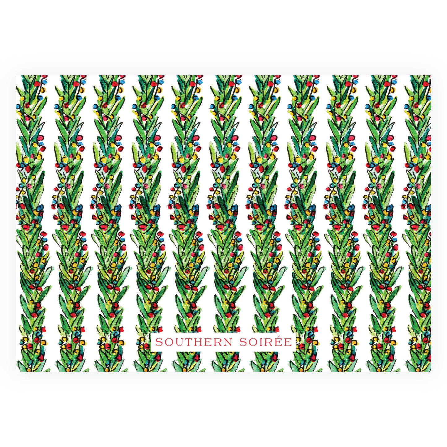 Wrapped In Lights Wreath Landscape