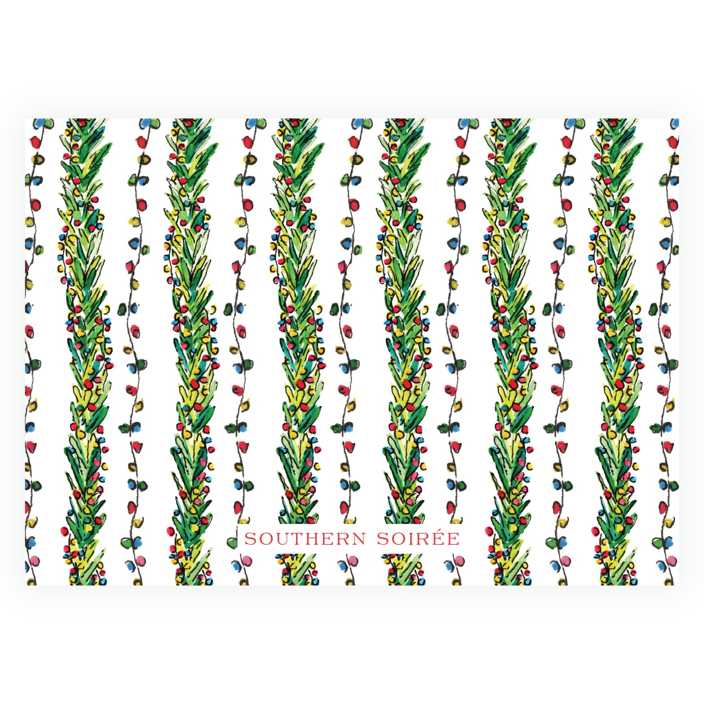 Wrapped In Lights Wreath Landscape