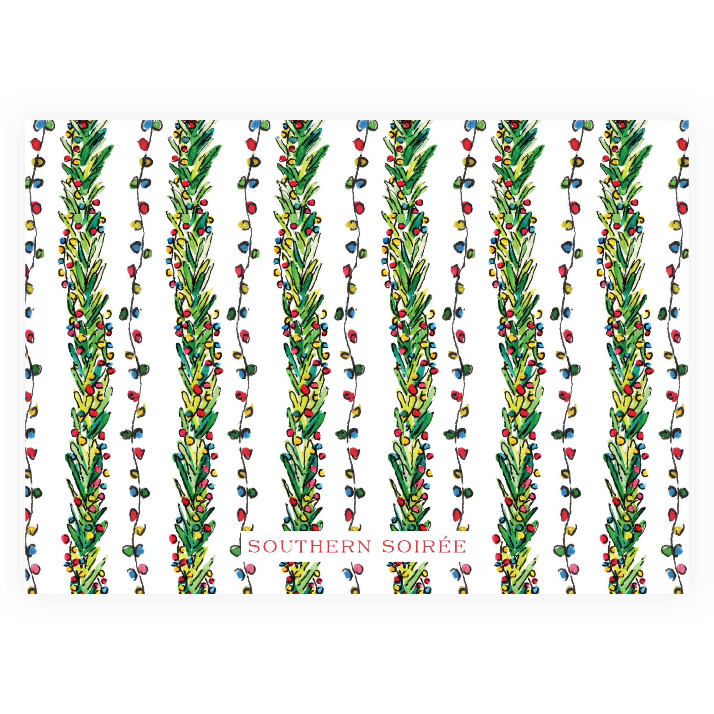 Wrapped In Lights Wreath Landscape