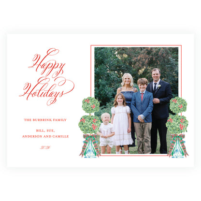 Christmas Plaid Topiary