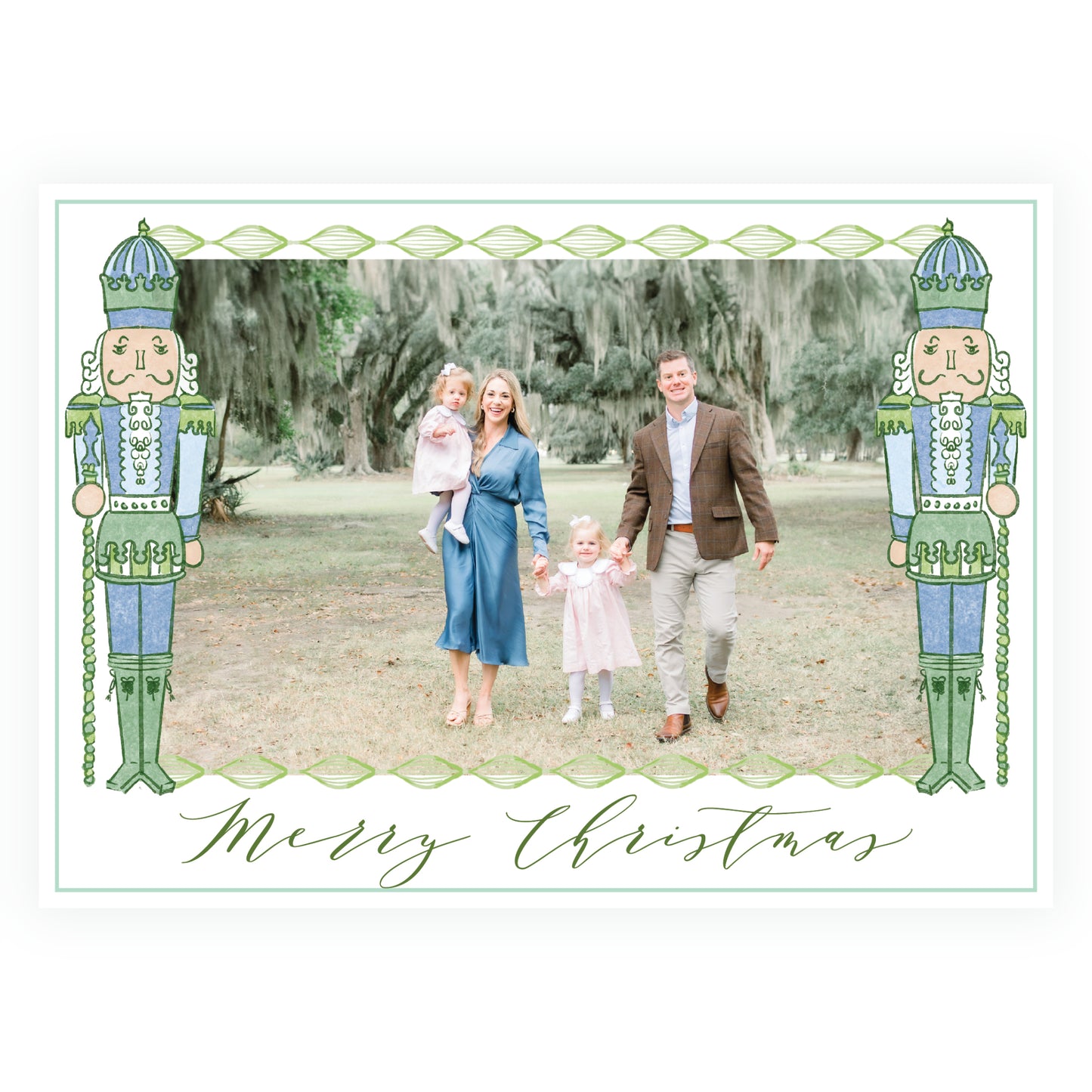 Southern Nutcracker Green & Blue Landscape
