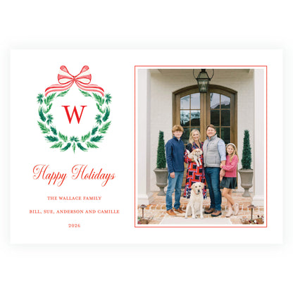 Candy Cane Ornamental Wreath Landscape