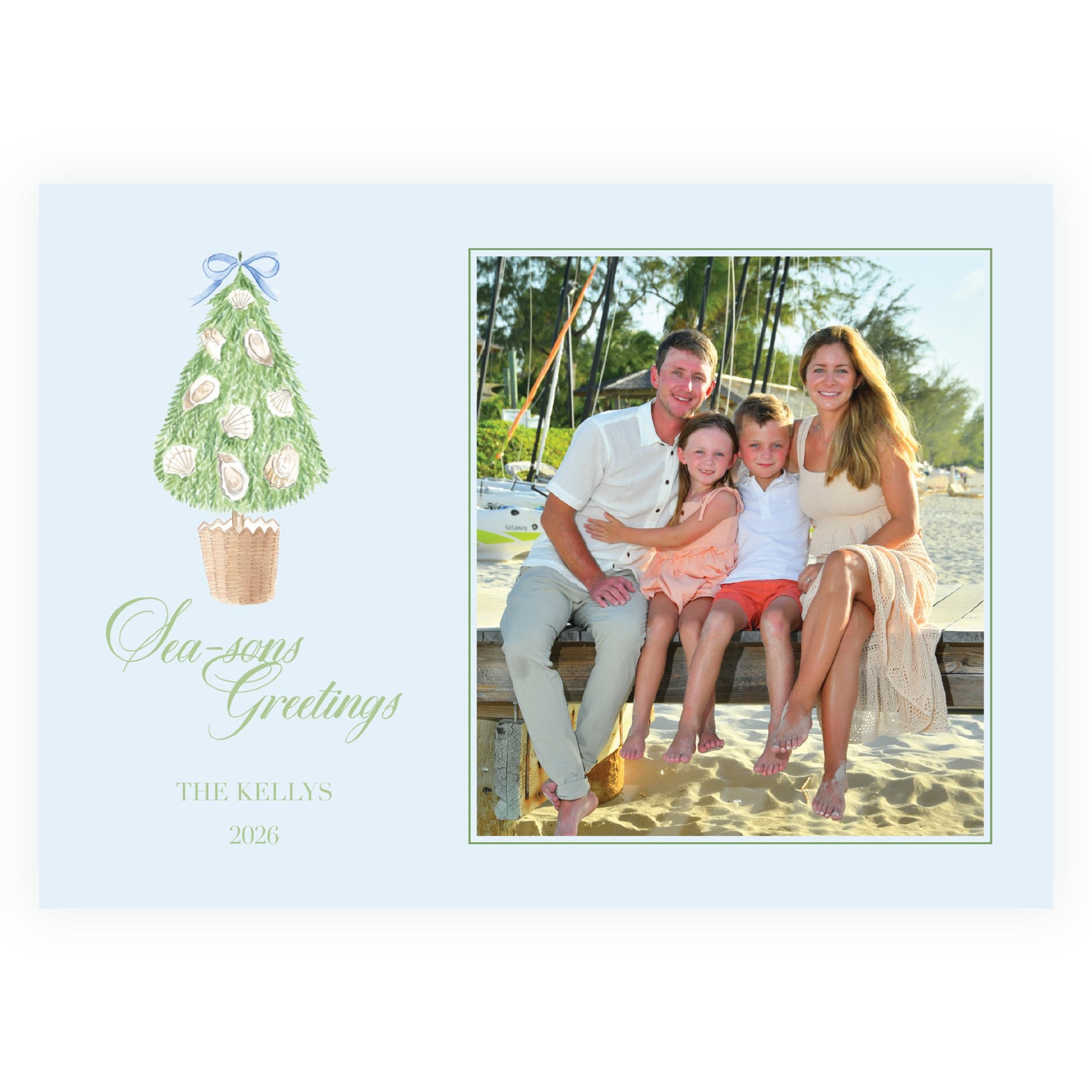 Seaside Noel Oyster Tree Blue Landscape