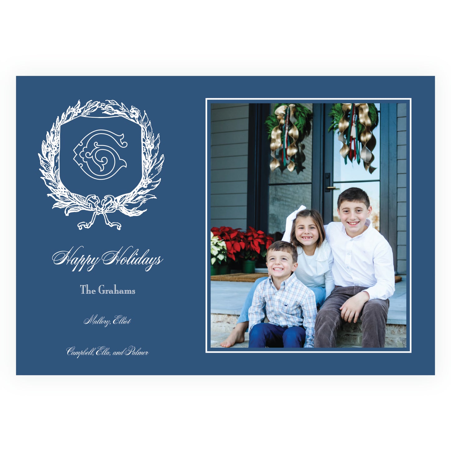 Heirloom Holly with Bow Crest Landscape (Customize Your Color)