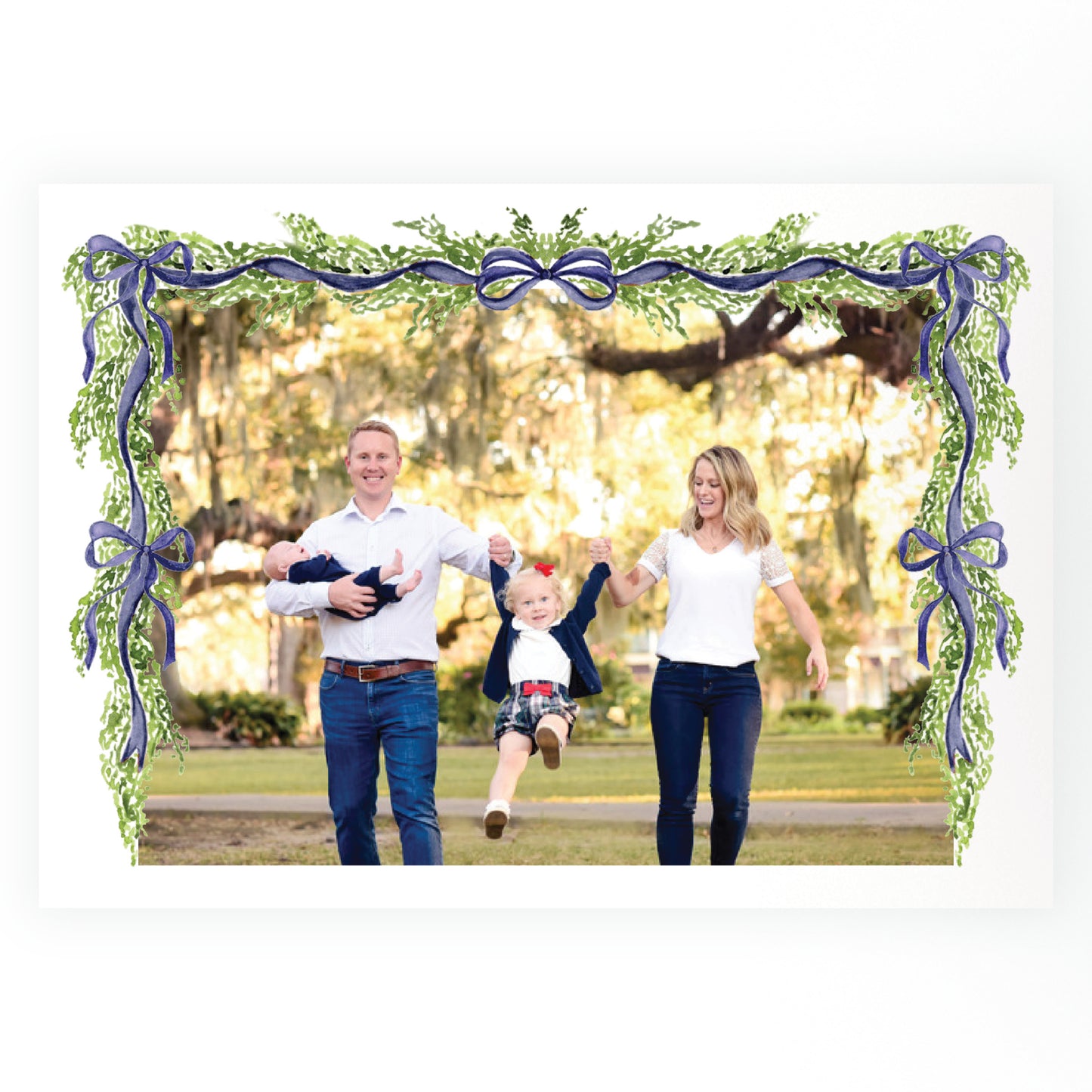 The Evergreen Garland Navy Landscape