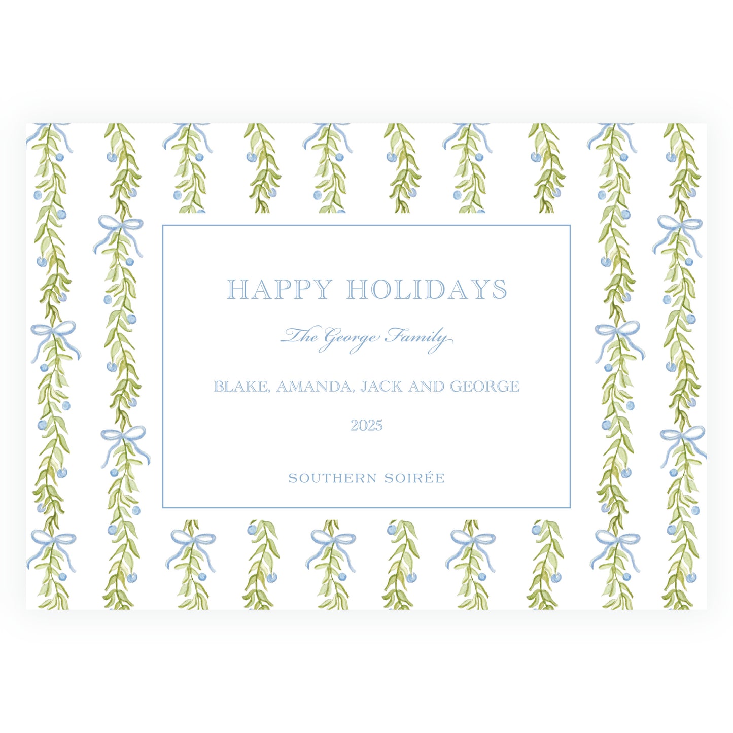 Southern Blueberry Garland Landscape