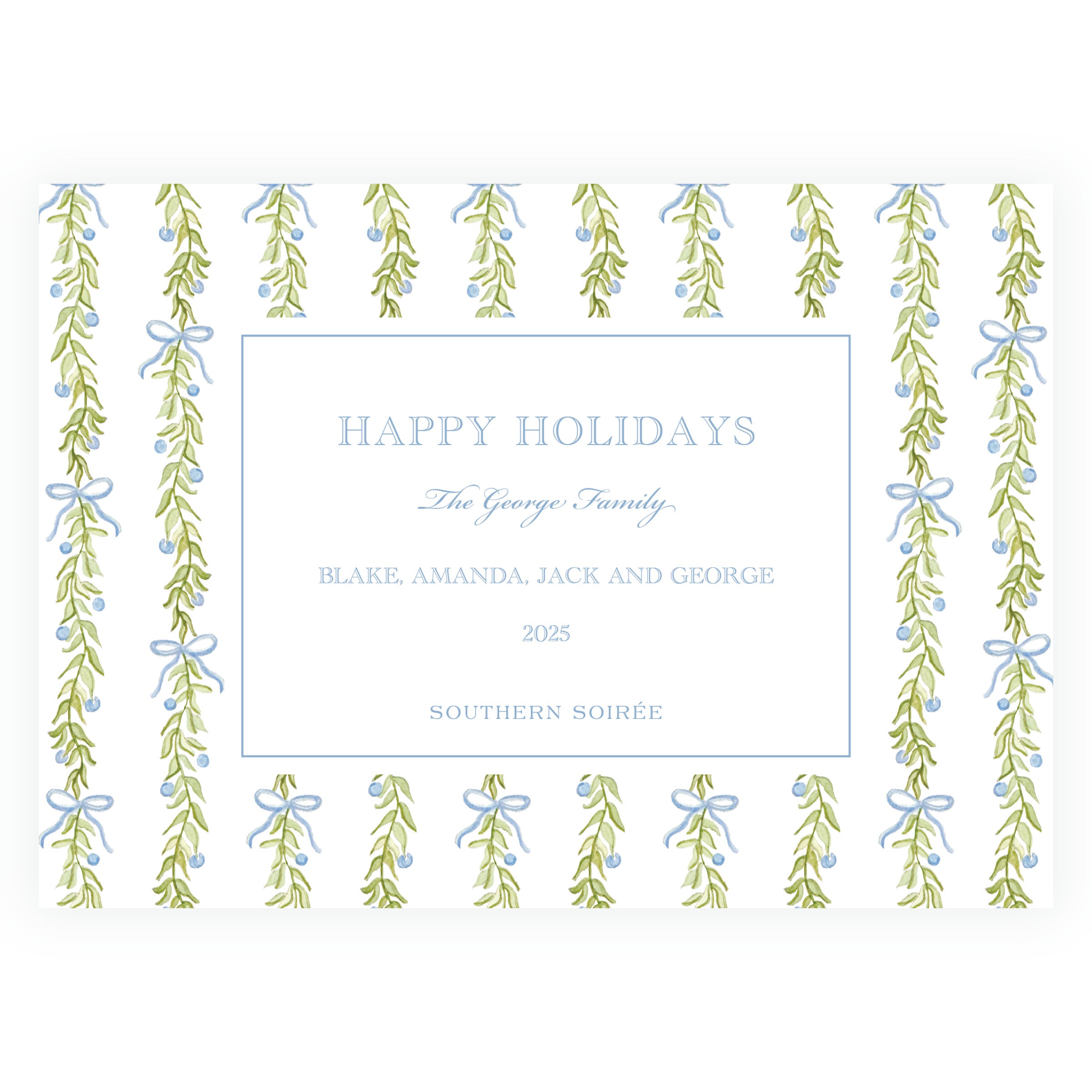 Southern Blueberry Garland Landscape