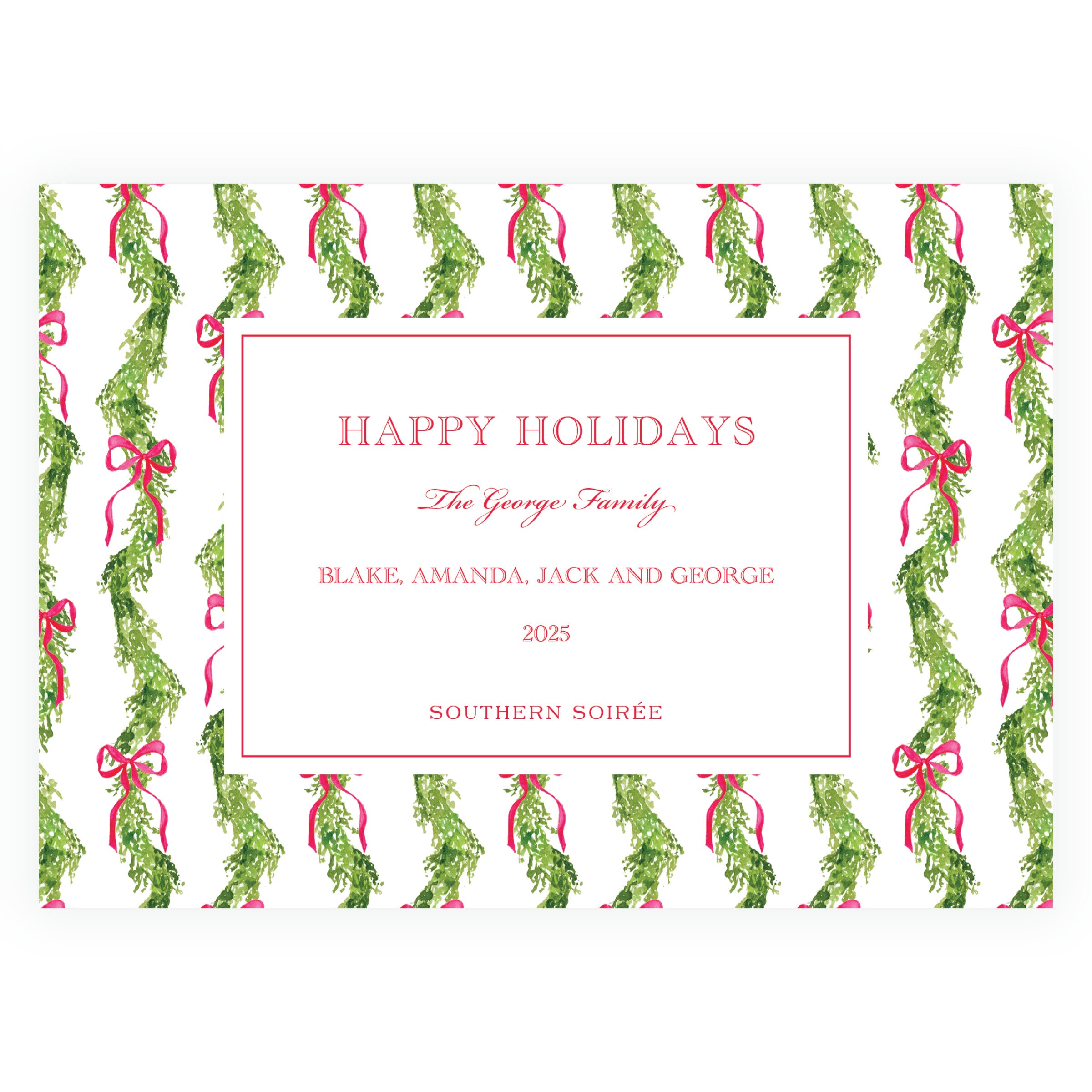 The Evergreen Garland Red Landscape