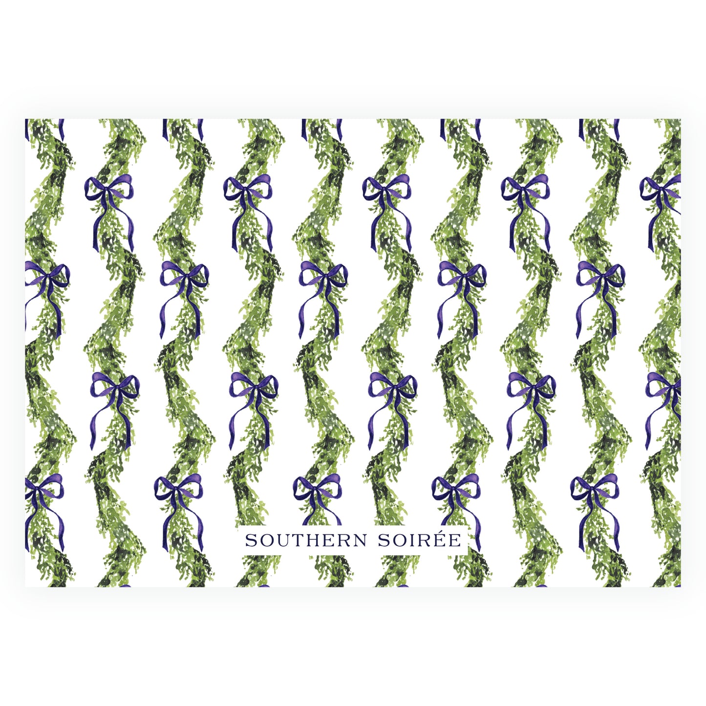 The Evergreen Garland Navy Landscape