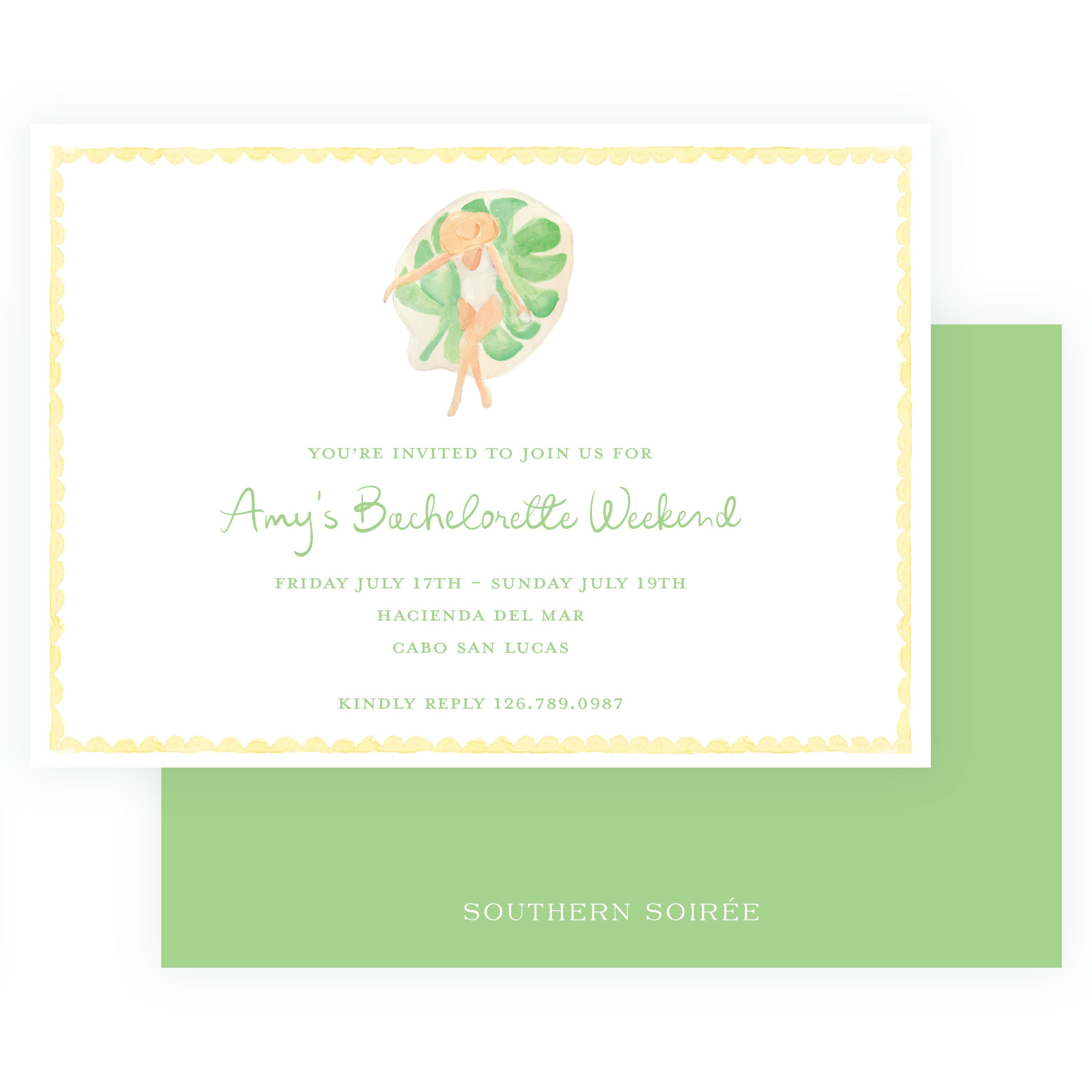 Tropical Bachelorette Invitation | Floats & Fête