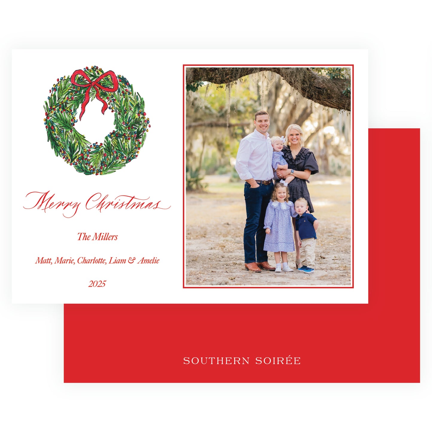 Wrapped In Lights Wreath Landscape