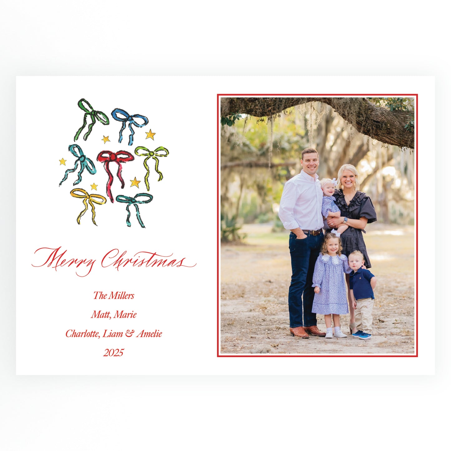 Wrapped in Lights Bows Landscape