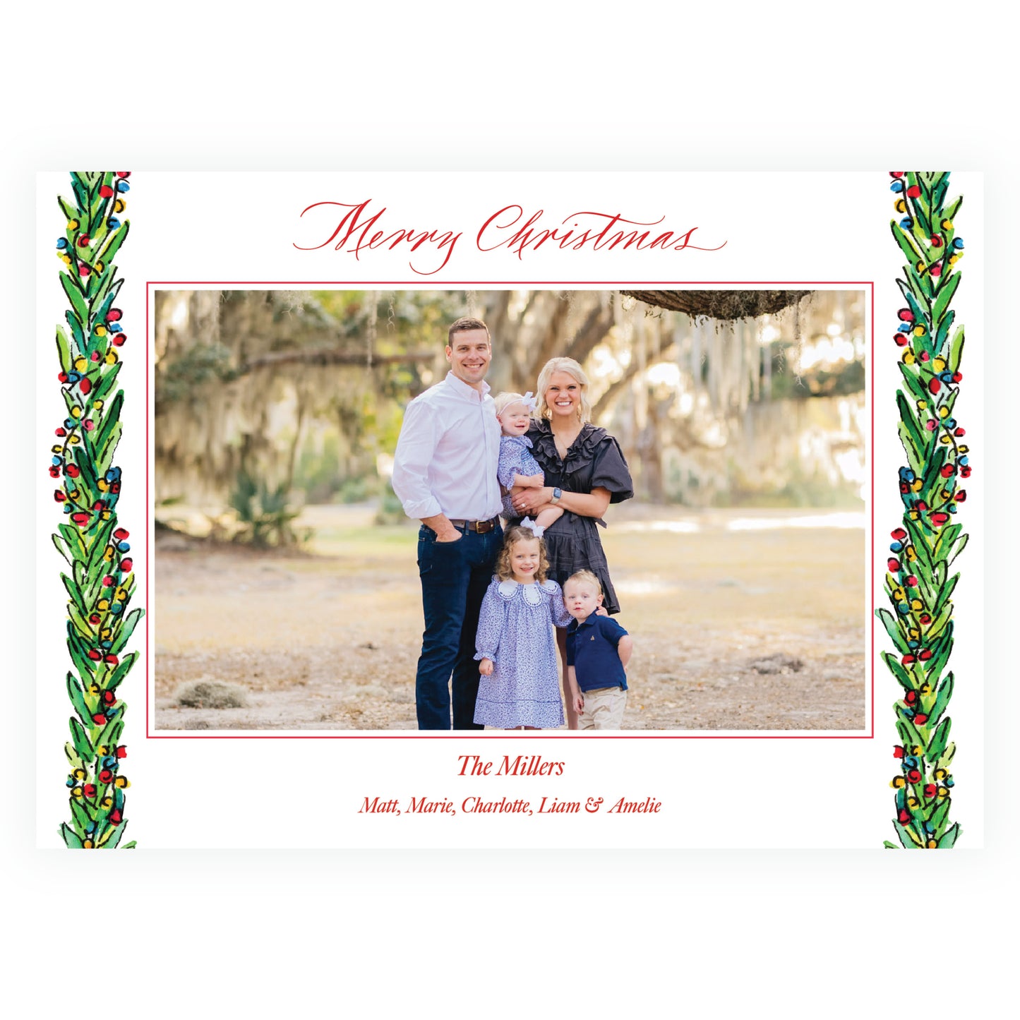 Wrapped In Lights Trim Holiday Landscape