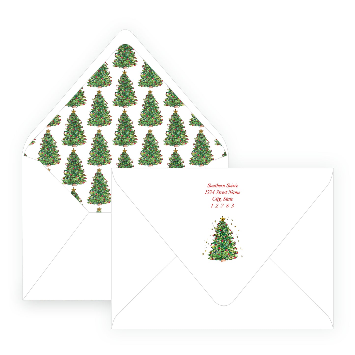 Wrapped in Lights Tree Landscape