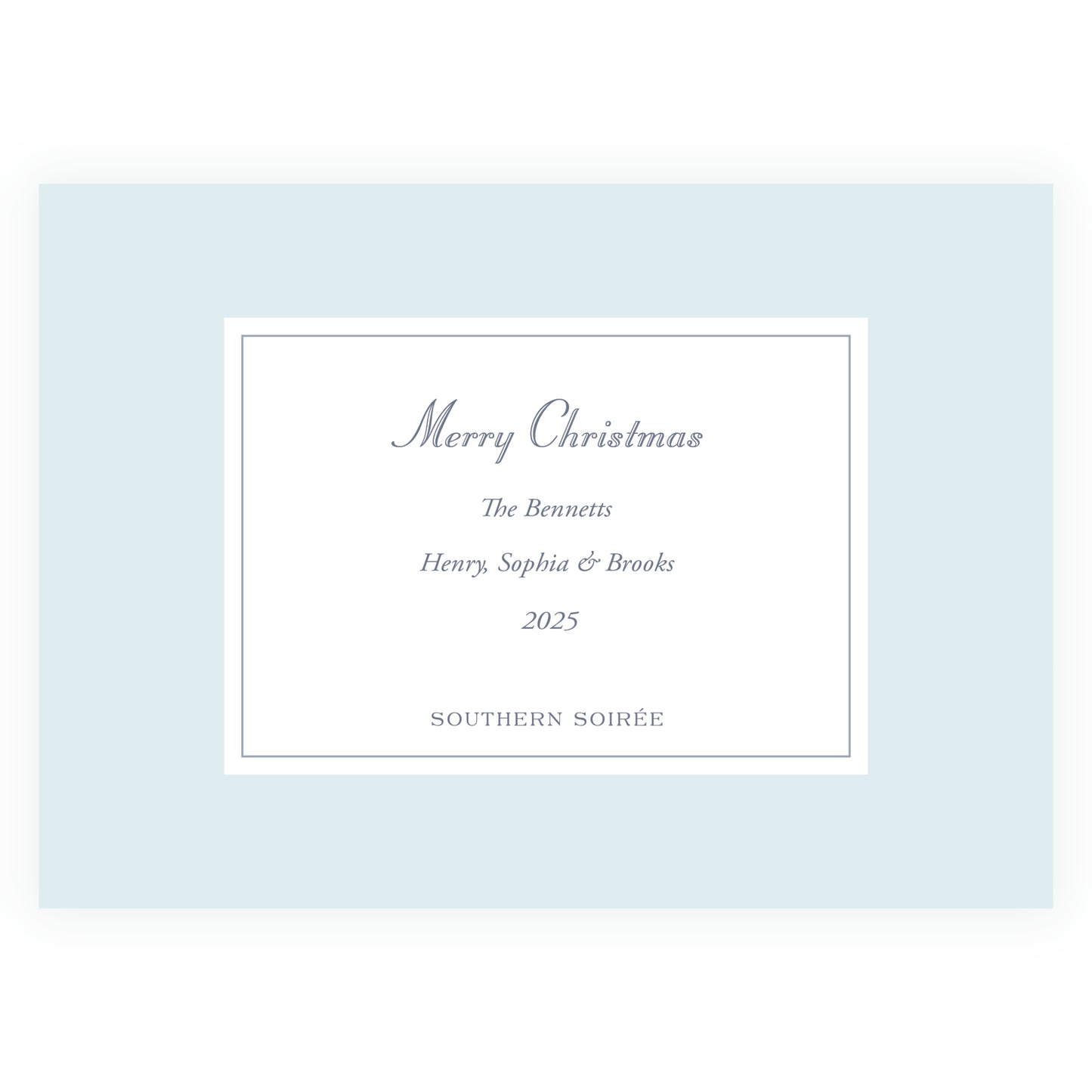 Blue Gathered Greens Colorful Frame Landscape