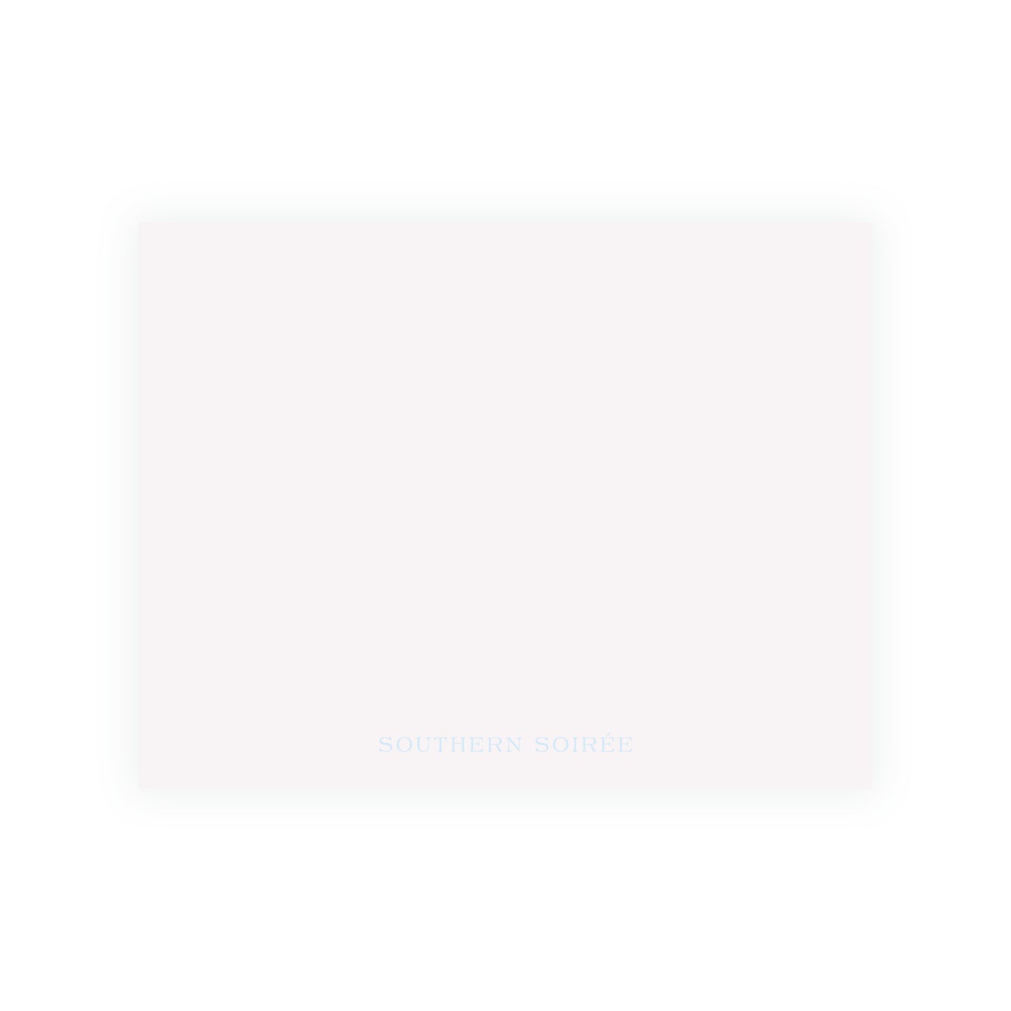 The Bloomed Letter Blue Floral Notecard