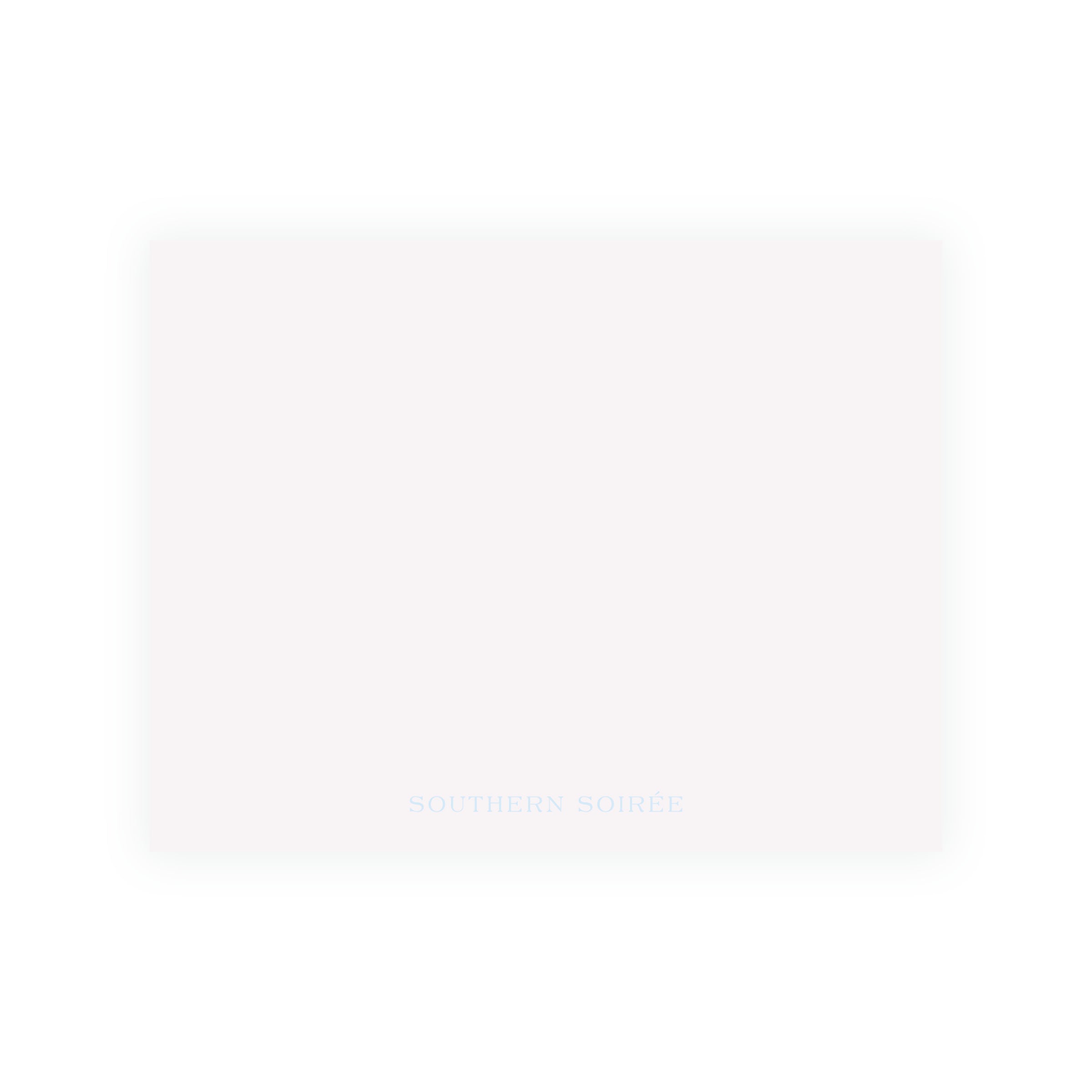 The Bloomed Letter Blue Floral Notecard