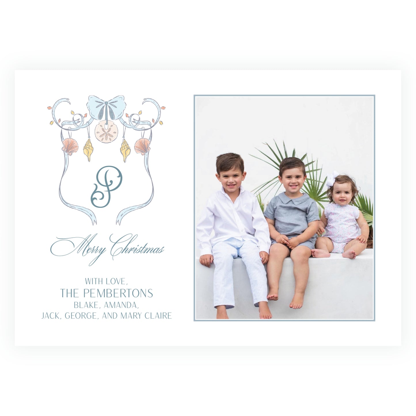 Coastal Christmas Crest Landscape