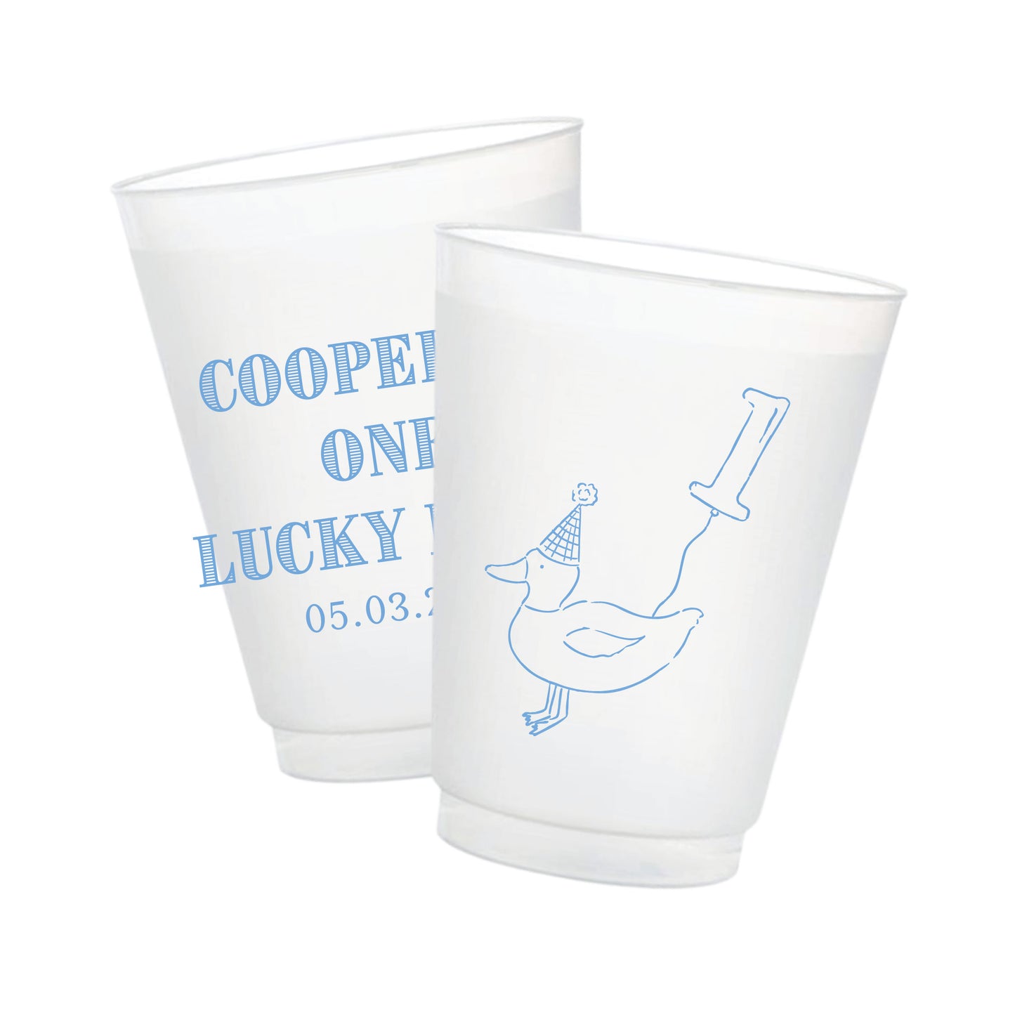 Lucky Duck Frosted Cups