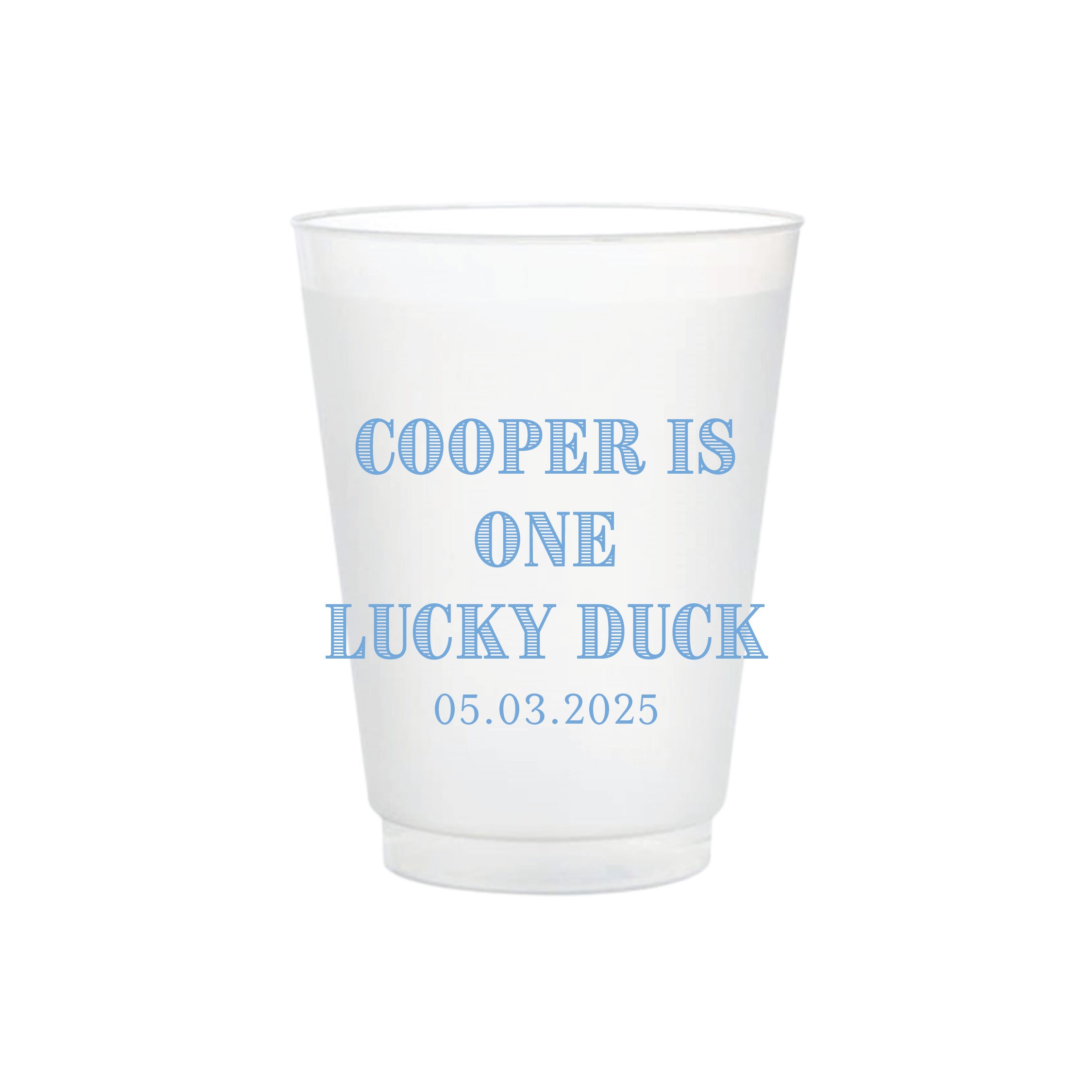 Lucky Duck Frosted Cups