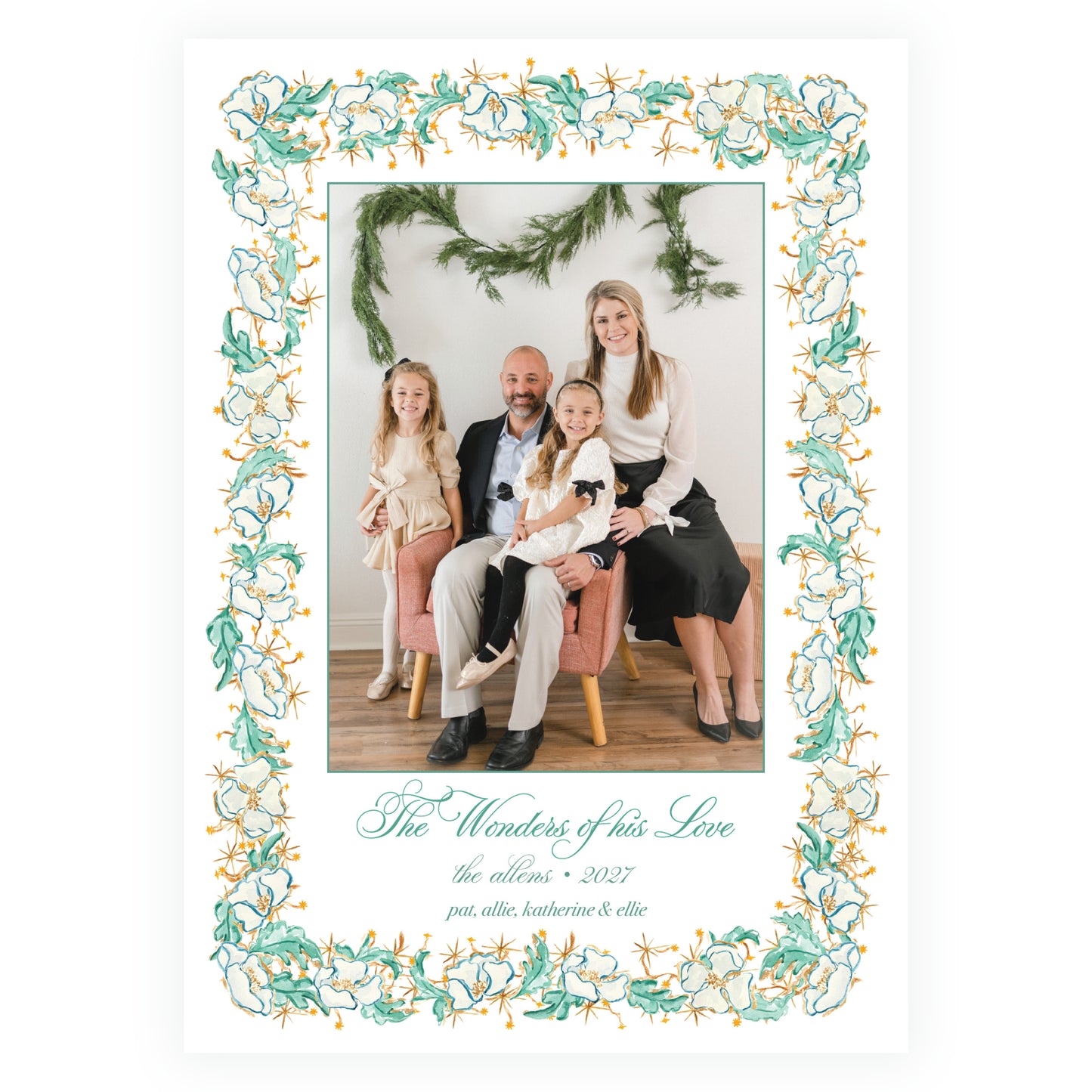 Winter Florals Frame