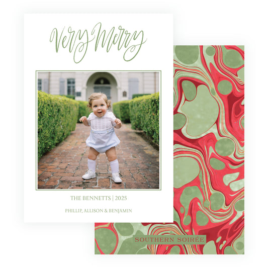 Very Merry Green Marble