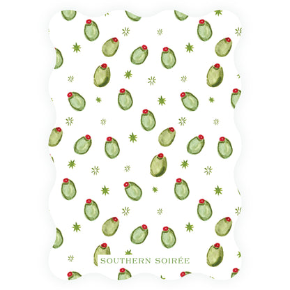 Just a tini bit...Martini Time Oval Wavy Die Cut Shape