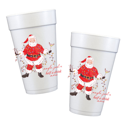 Tipsy Santa Styrofoam Cups PREORDER