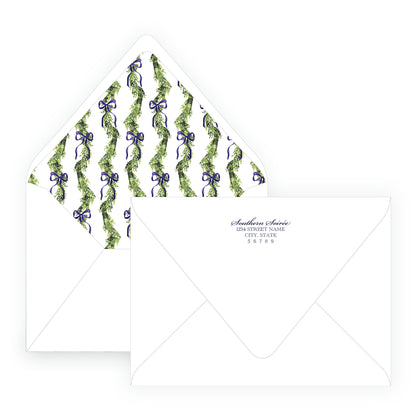 The Evergreen Garland Navy Landscape