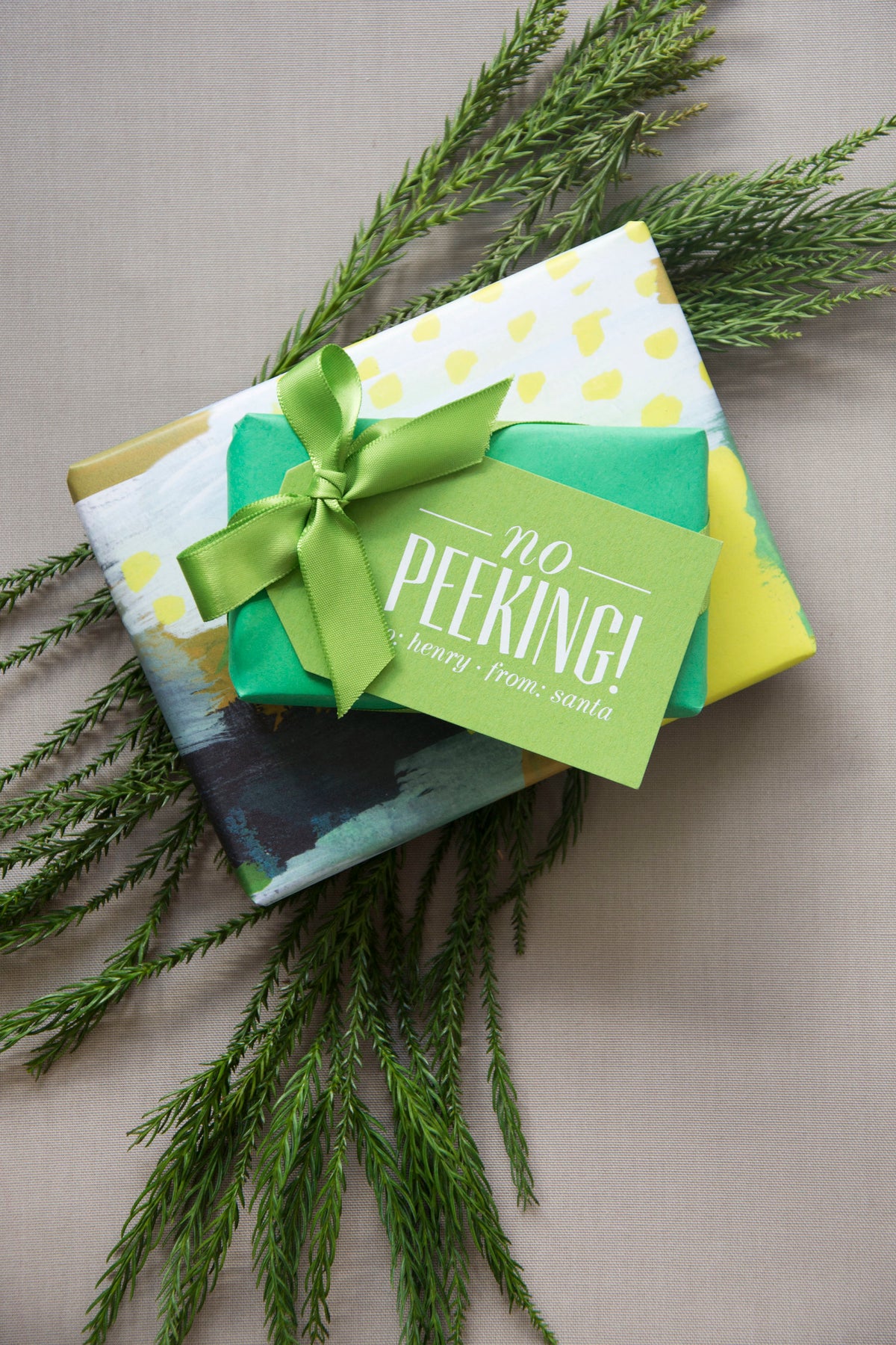 No Peeking Gift Tag