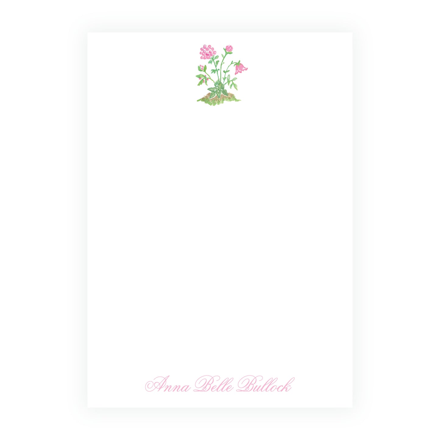 Tiny Petals Garden Bloom Notepad 5 x 7