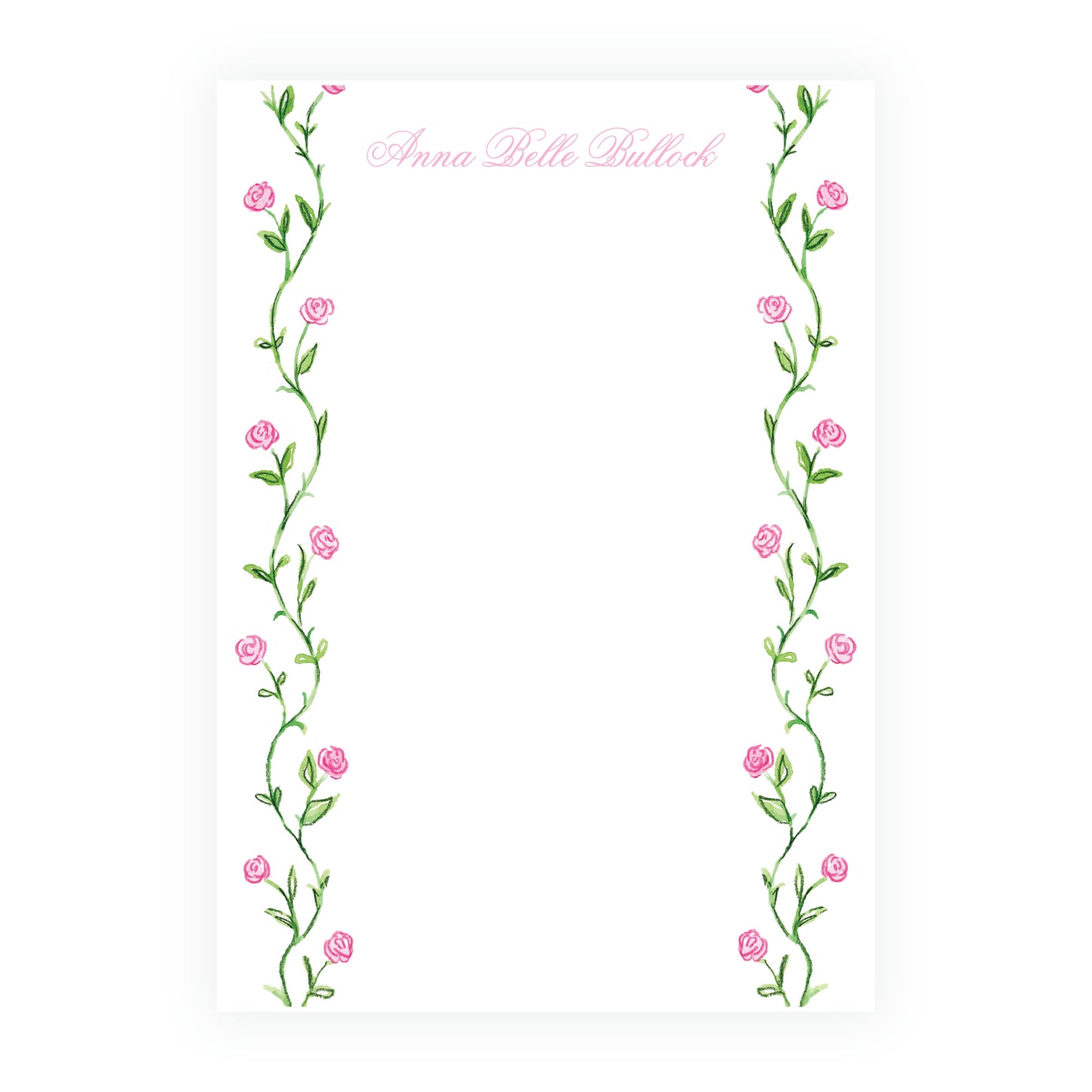 Tiny Petals Trim Notepad 5 x 7