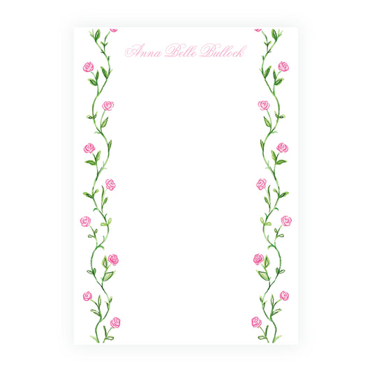 Tiny Petals Trim Notepad 5 x 7