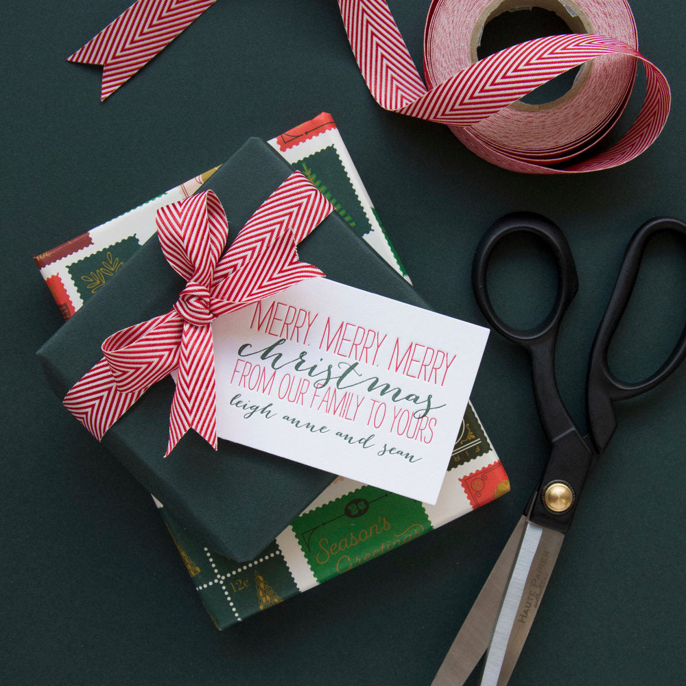 Merry Merry Merry Gift Tag T202