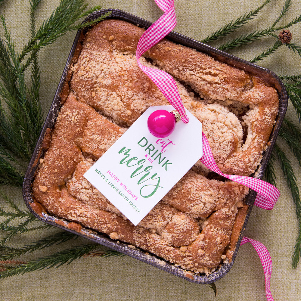 Eat Drink & Be Merry Gift Tag T206