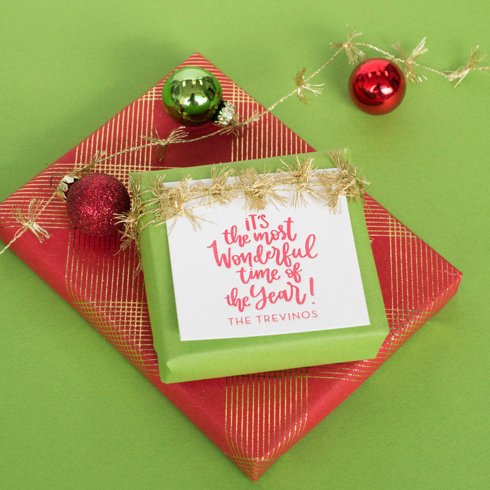 It's The Most Wonderful Time Of The Year Gift Tag T283