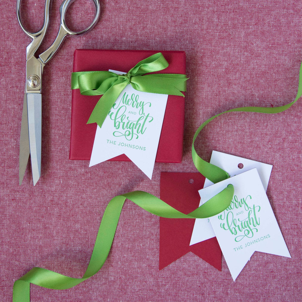 Merry and Bright Gift Tag T340