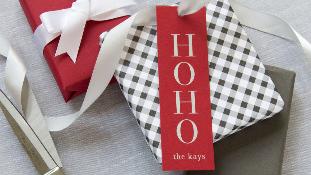 Ho Ho Ho Skinny Gift Tag  T353