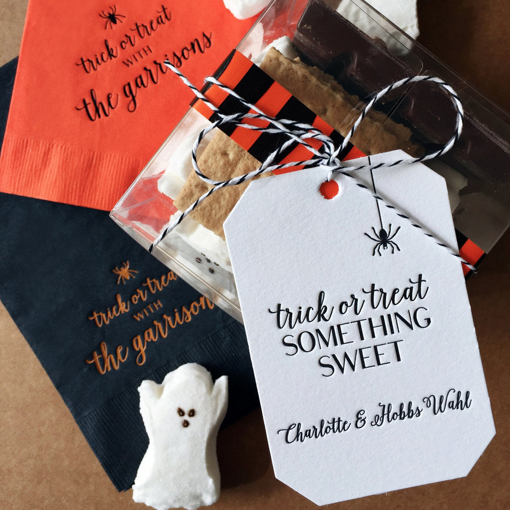Trick Or Treat Something Sweet Halloween Gift Tag T79