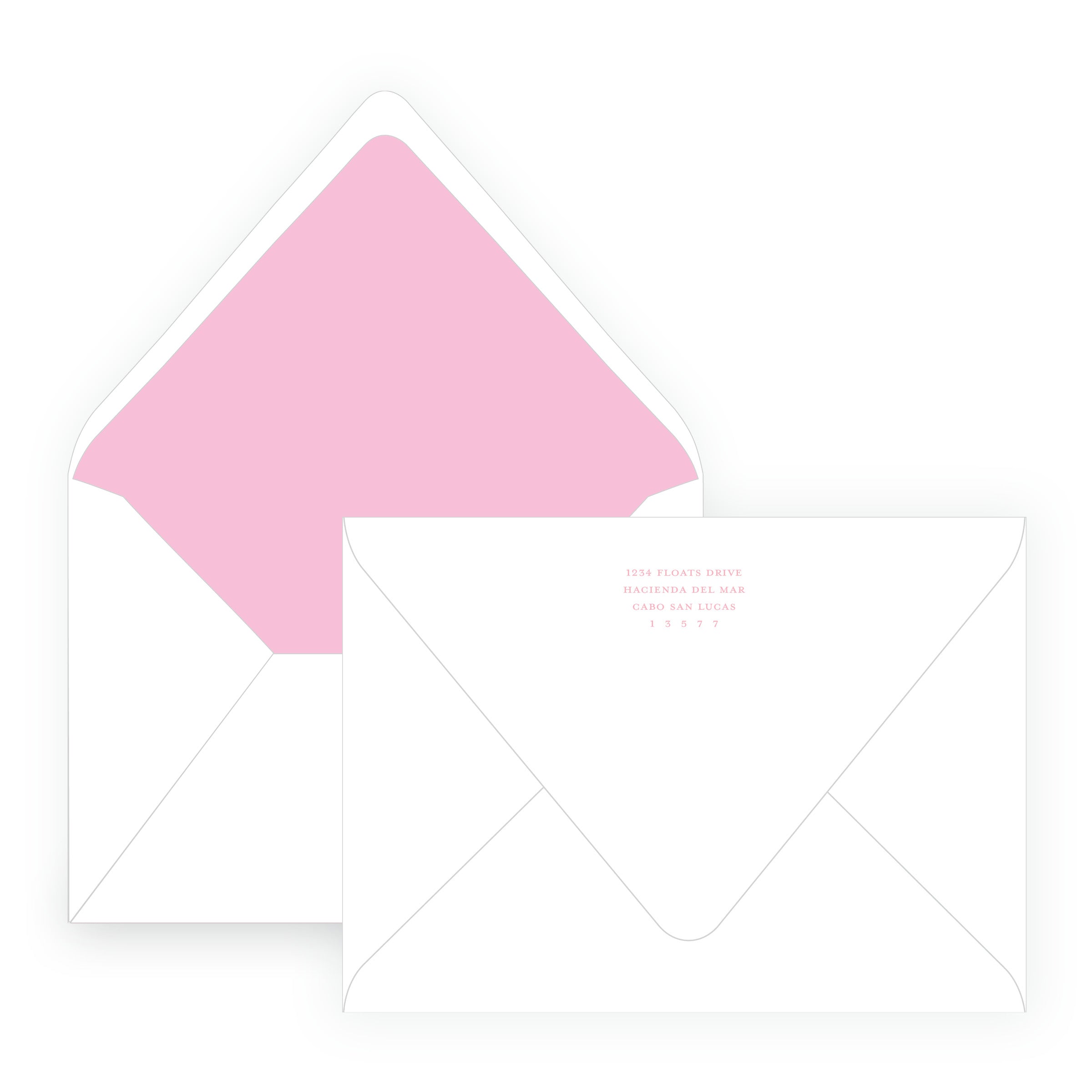 Pink Landscape Bachelorette Invitation | Floats & Fête