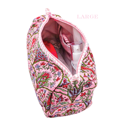 Pink Blossom Arches Toiletry Bag LARGE BAG