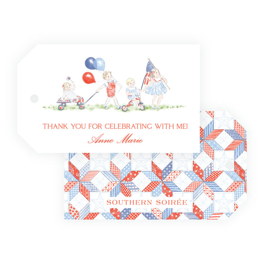 Sweet Liberty Parade Gift Tag Horizontal  [2.375x4]