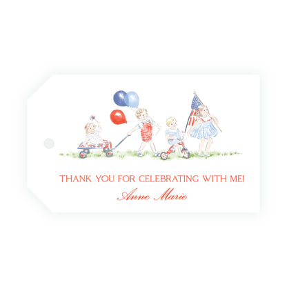 Sweet Liberty Parade Gift Tag Horizontal  [2.375x4]