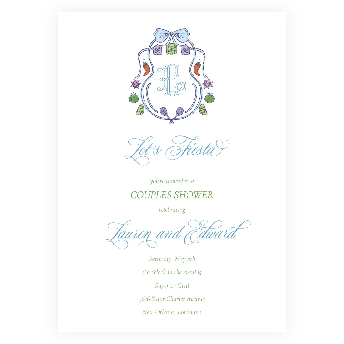 Fiesta Crest Invitation