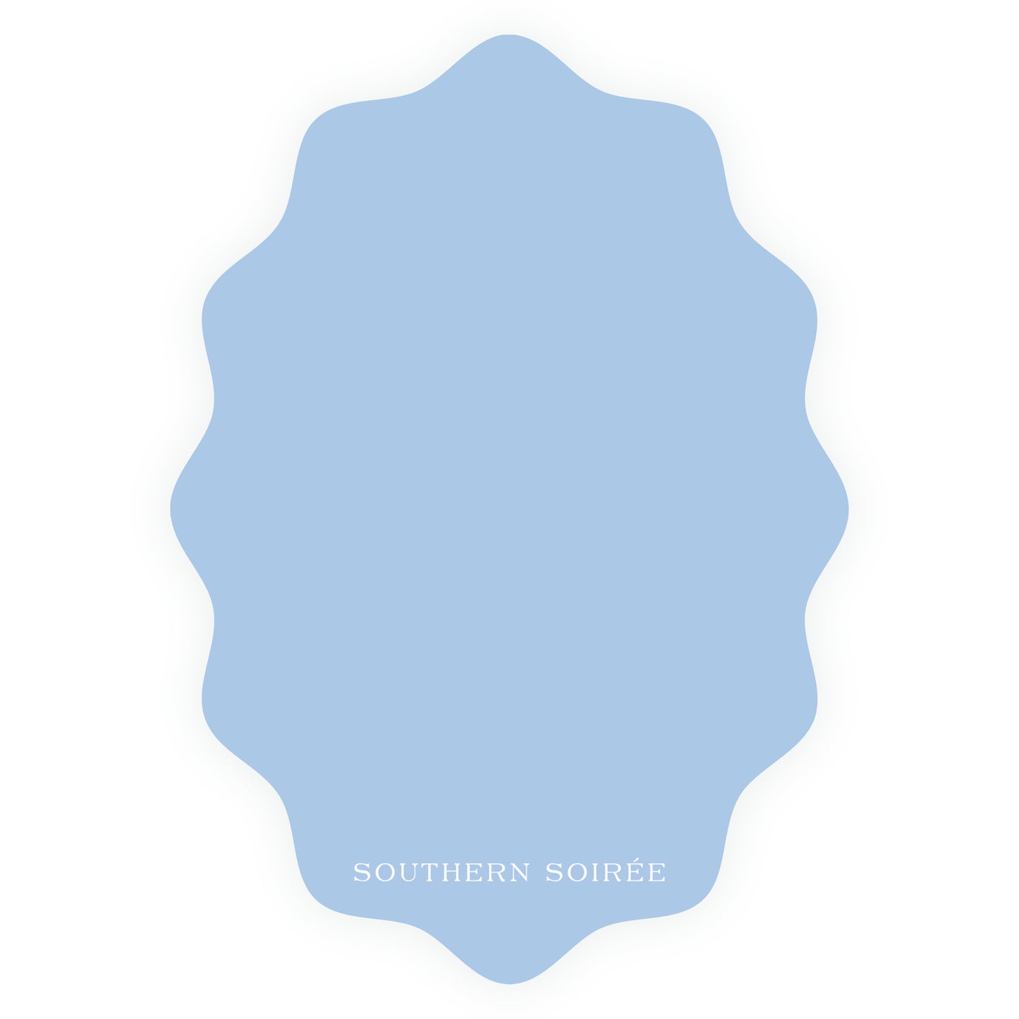 Sweet Liberty Toddler Girl and Balloons Wavy Oval Invitation