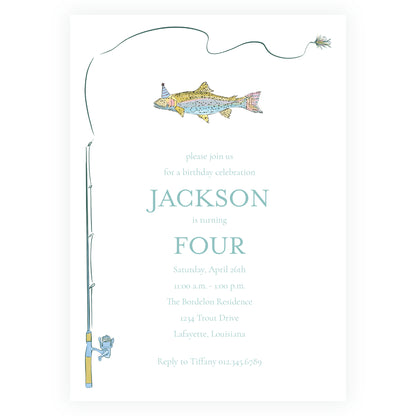 Rainbow Trout Reel Invitation