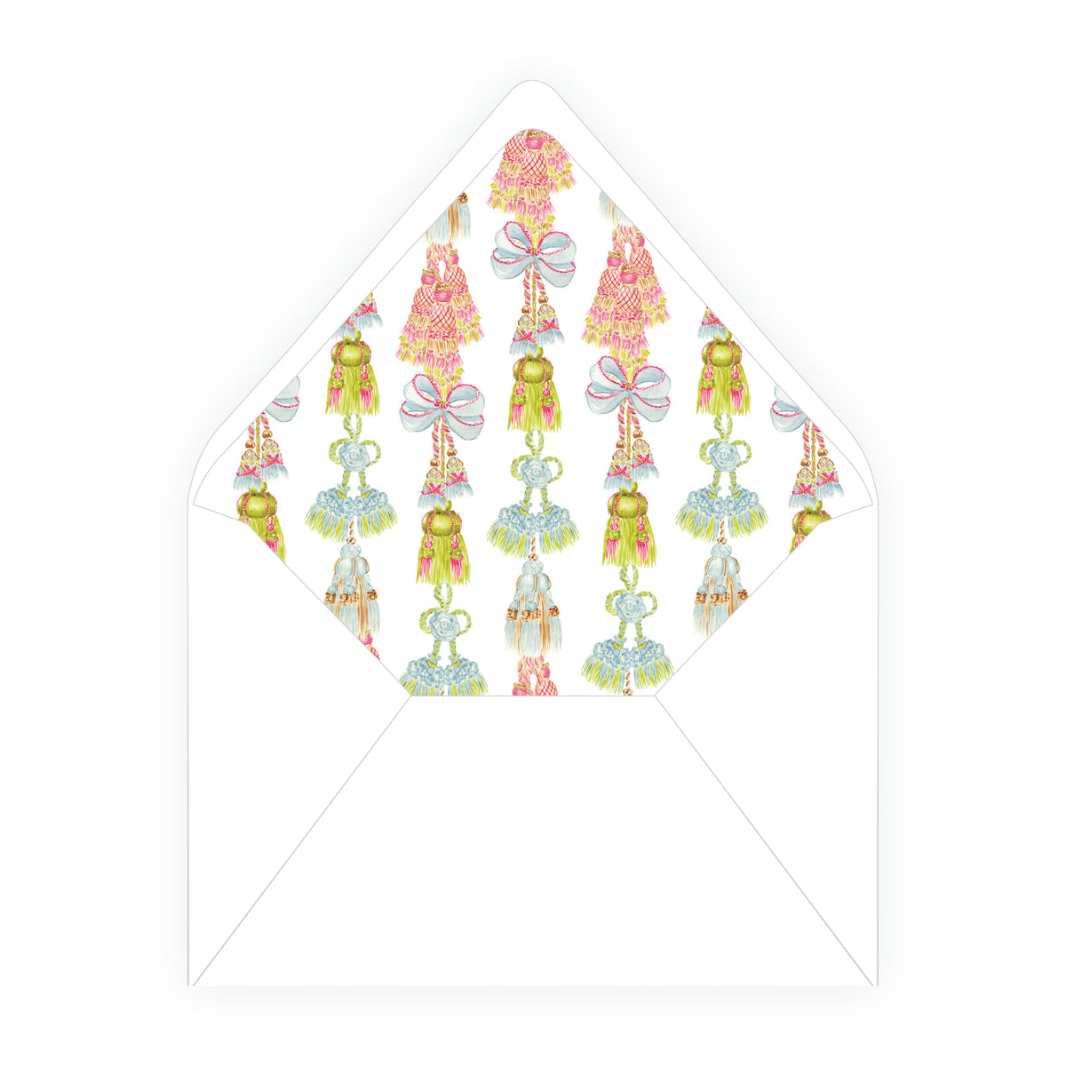 Regency Tassels Trim Christmas Photo Card
